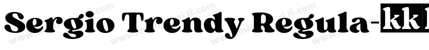 Sergio Trendy Regula字体转换